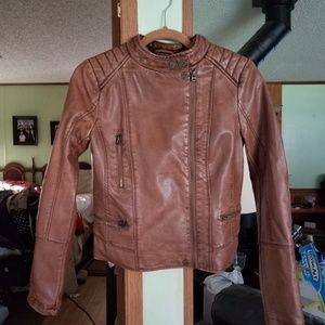 Faux leather jacket